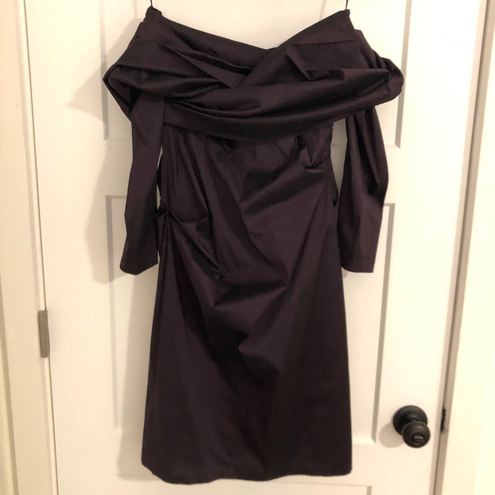 Talbot Runhof Plum Polyster Dress